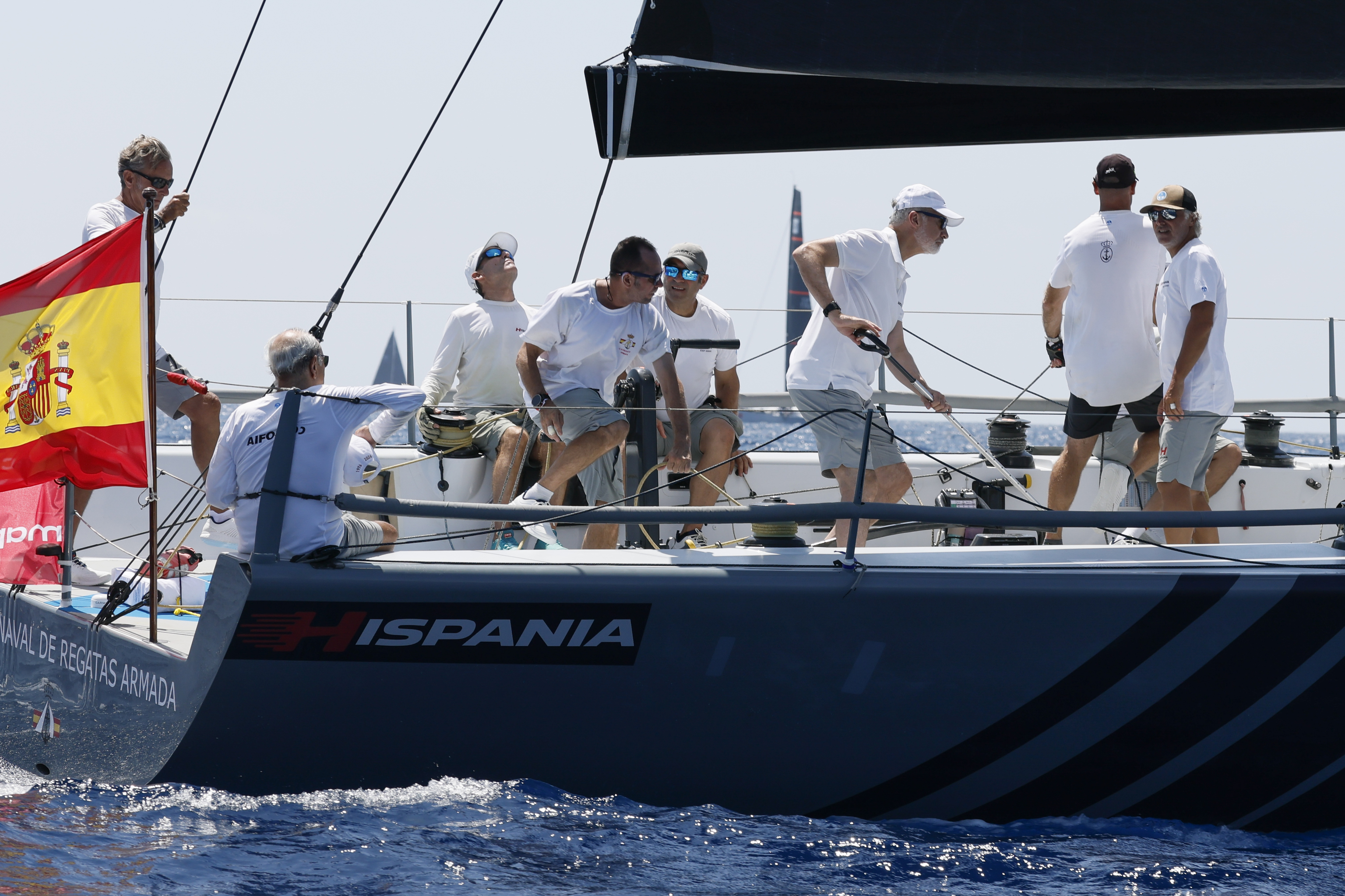 El Rey queda segundo en la Copa del Rey Mapfre de Vela con el nuevo barco de la Armada