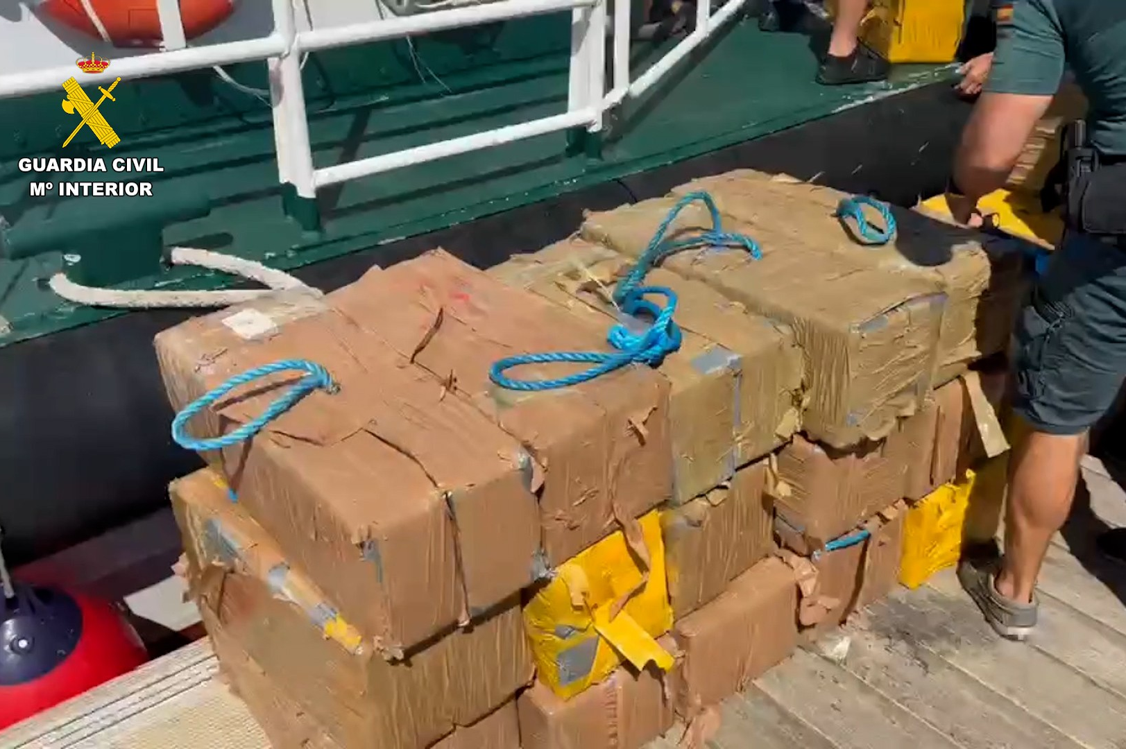 La Guardia Civil interviene más de 800 kilos de cocaína en Punta Umbría (Huelva)
