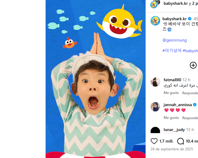 El niño del vídeo de Baby Shark debuta como  cantante de K-pop