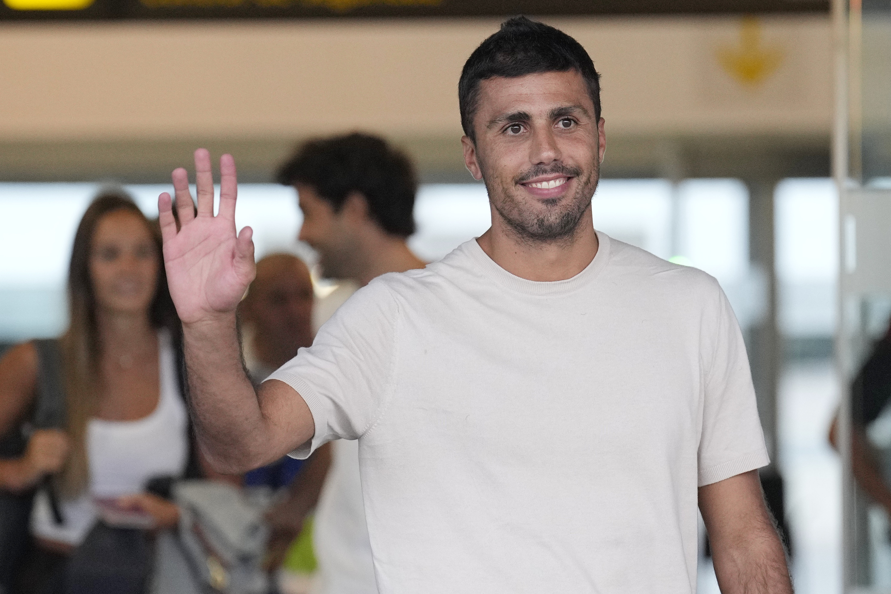 Rodri llega a Barcelona para fichar por el Barça: "Es un sueño"