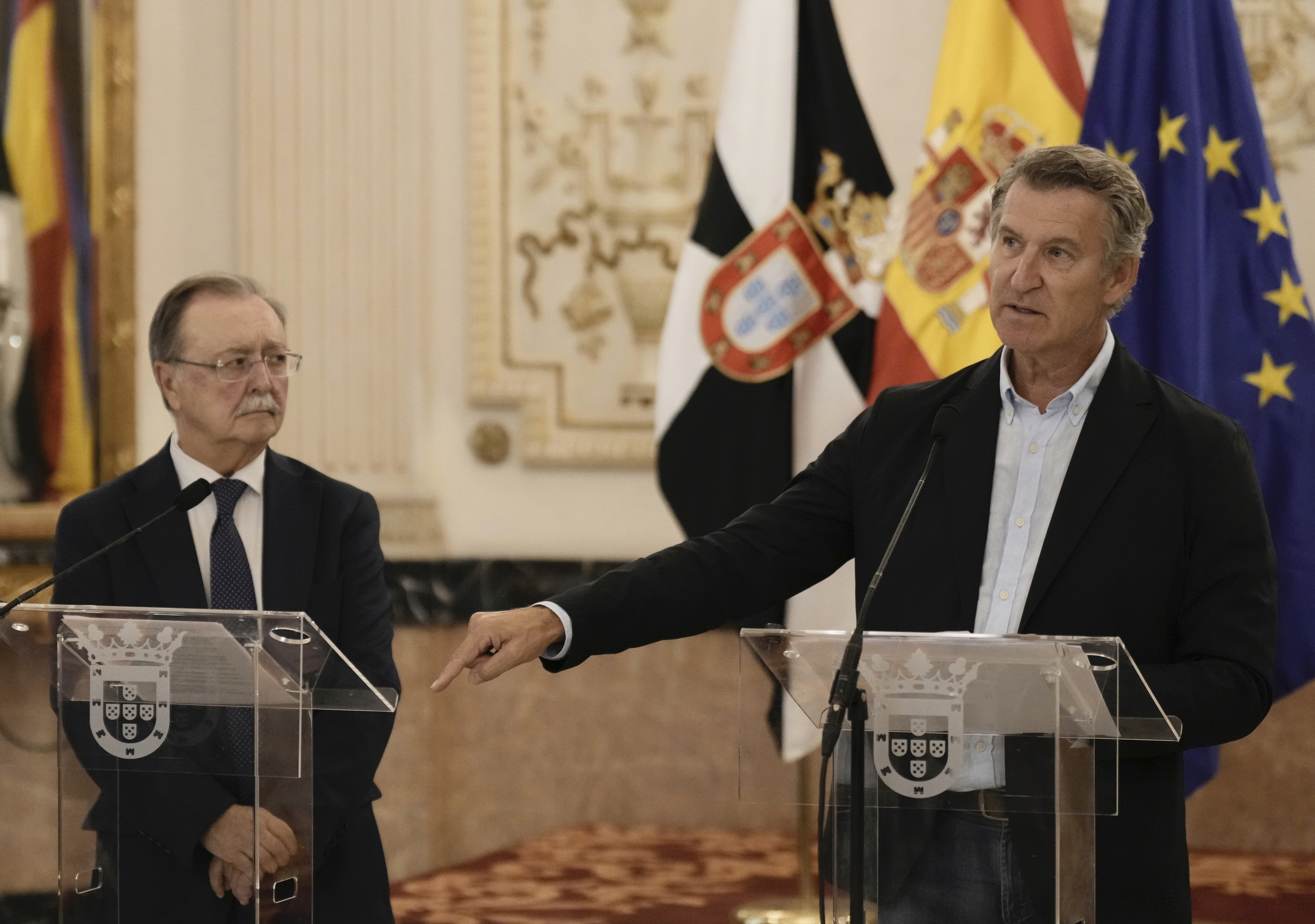 El 'basta ya' de Feijóo contra los "chantajes" de Marruecos marca su plan de Gobierno