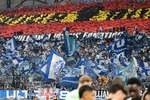 Los ultras del Marsella celebran el Mundial de España con un gran tifo