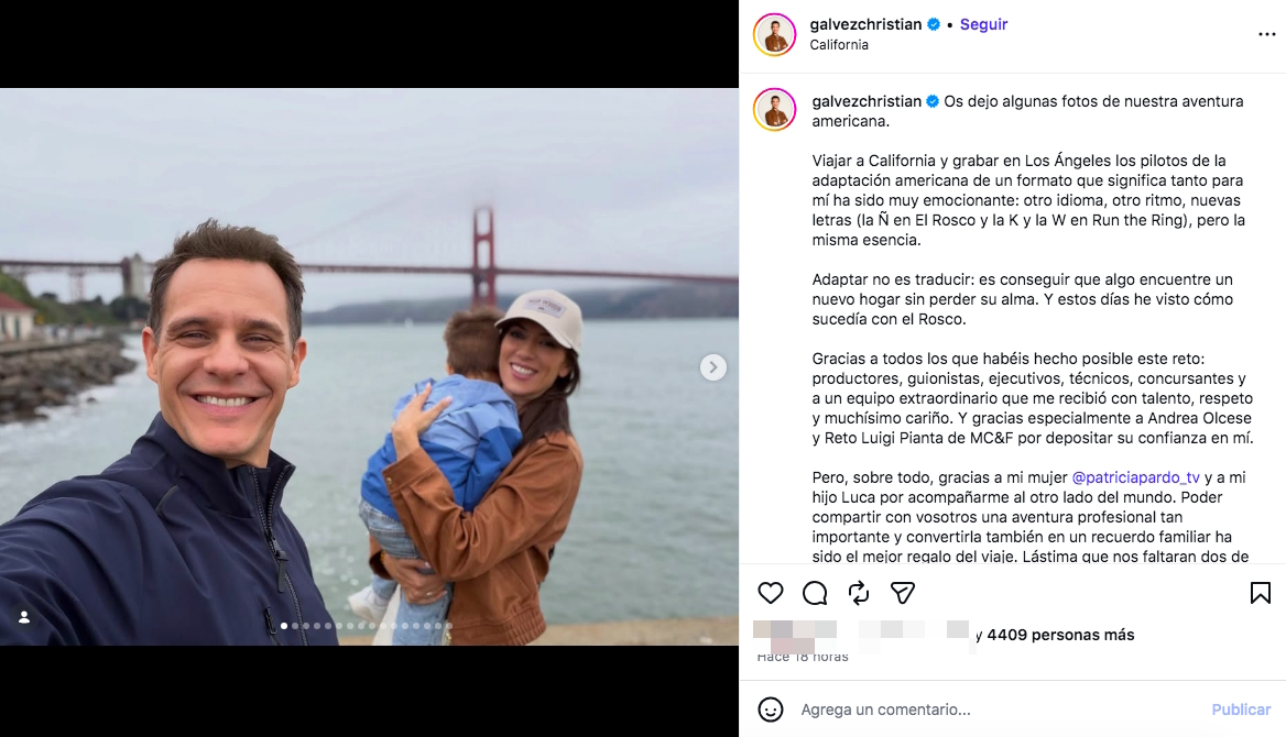 Christian Gálvez y Patricia Pardo: así ha sido su aventura de vacaciones y trabajo en Estados Unidos