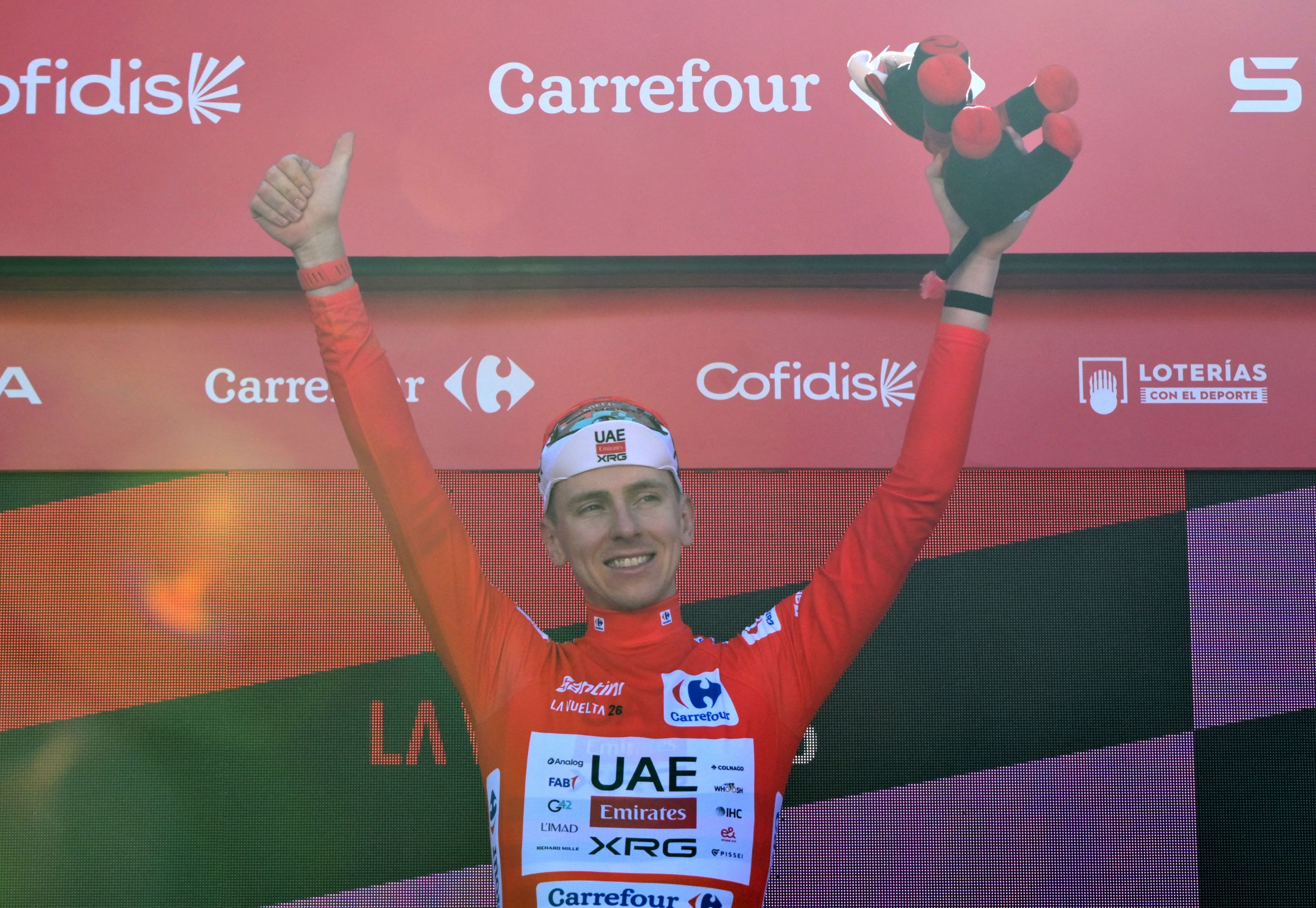 Andorra, el último trofeo en la infinita colección de Pogacar, que no se obsesiona con el récord de 13 victorias de etapa de Maertens en la Vuelta: ''No me lo planteo''