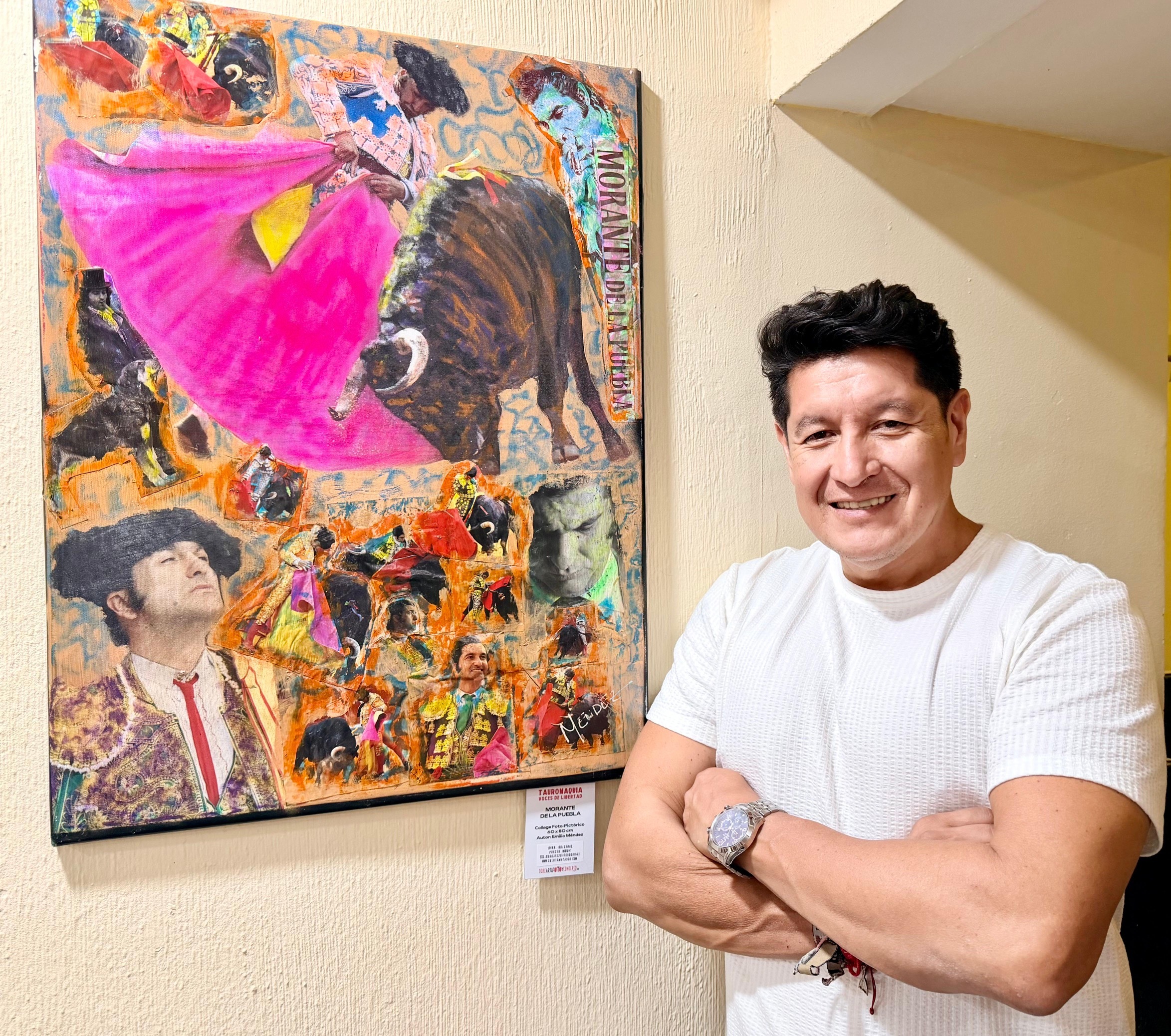 Emilio Méndez lleva a la Feria de Colmenar Viejo su particular mirada a 15 años de "Toros, Pasión y Arte"