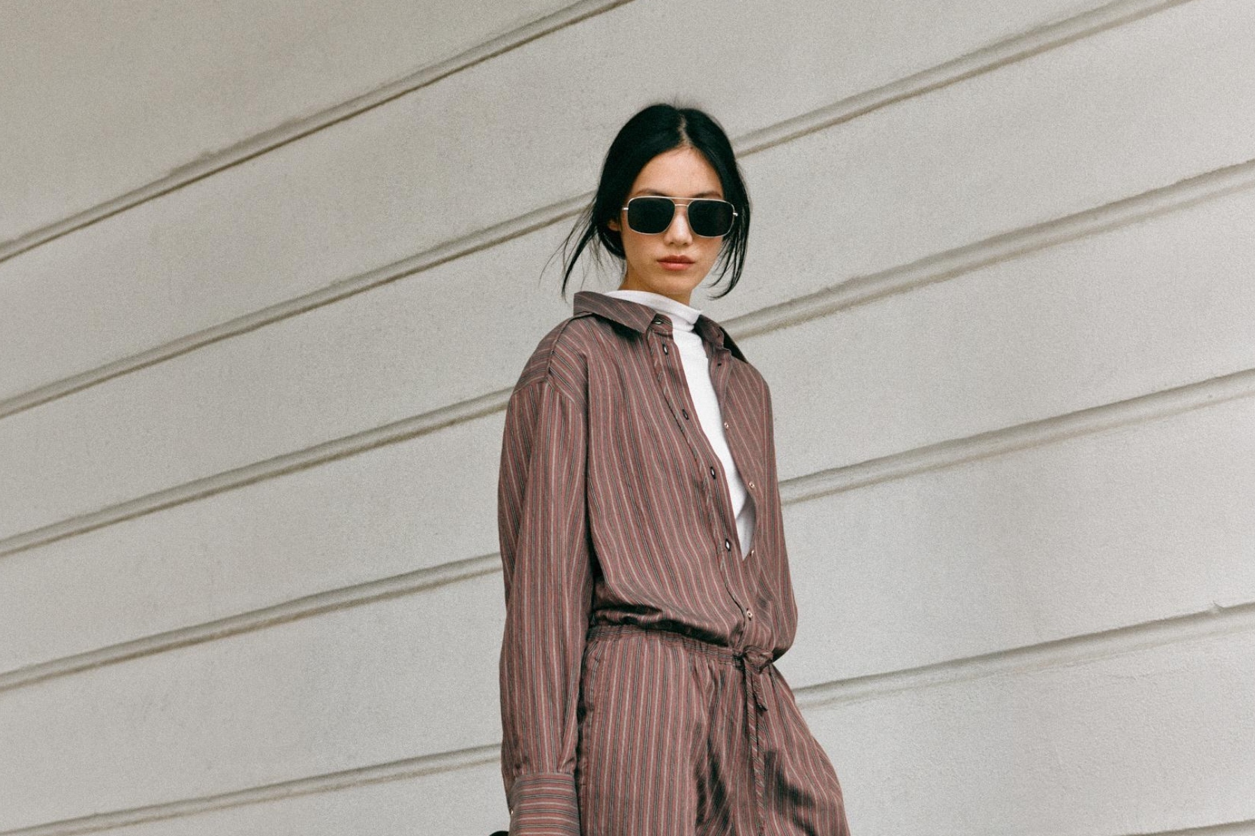 Nuevo en Zara: twin-set de camisa y pantalón de traje que es ideal para la vuelta a la rutina y es un básico para las reuniones en la oficina