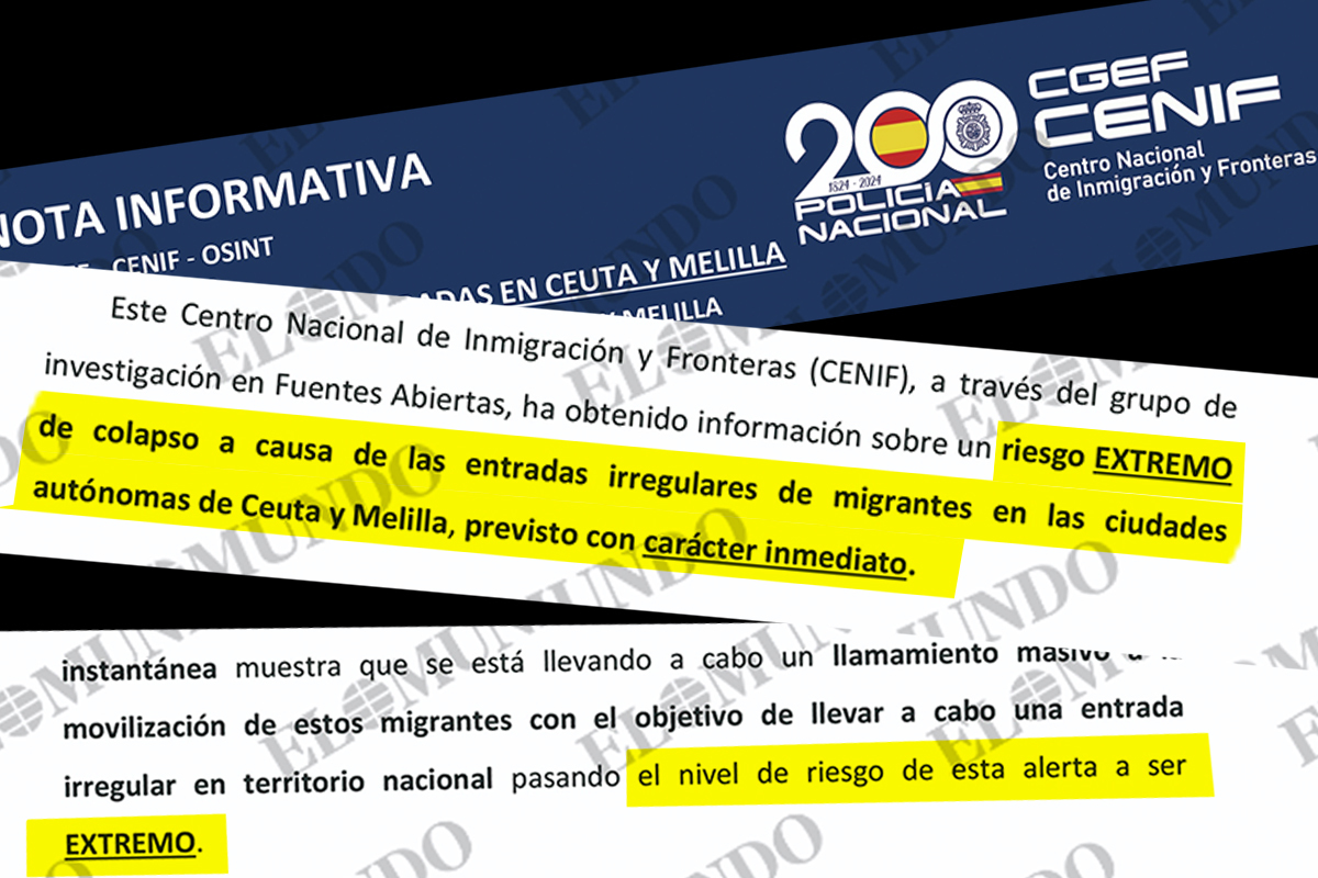 Dos informes de Inteligencia alertaron a Robles y Marlaska de una "entrada masiva" y un "colapso inmediato"