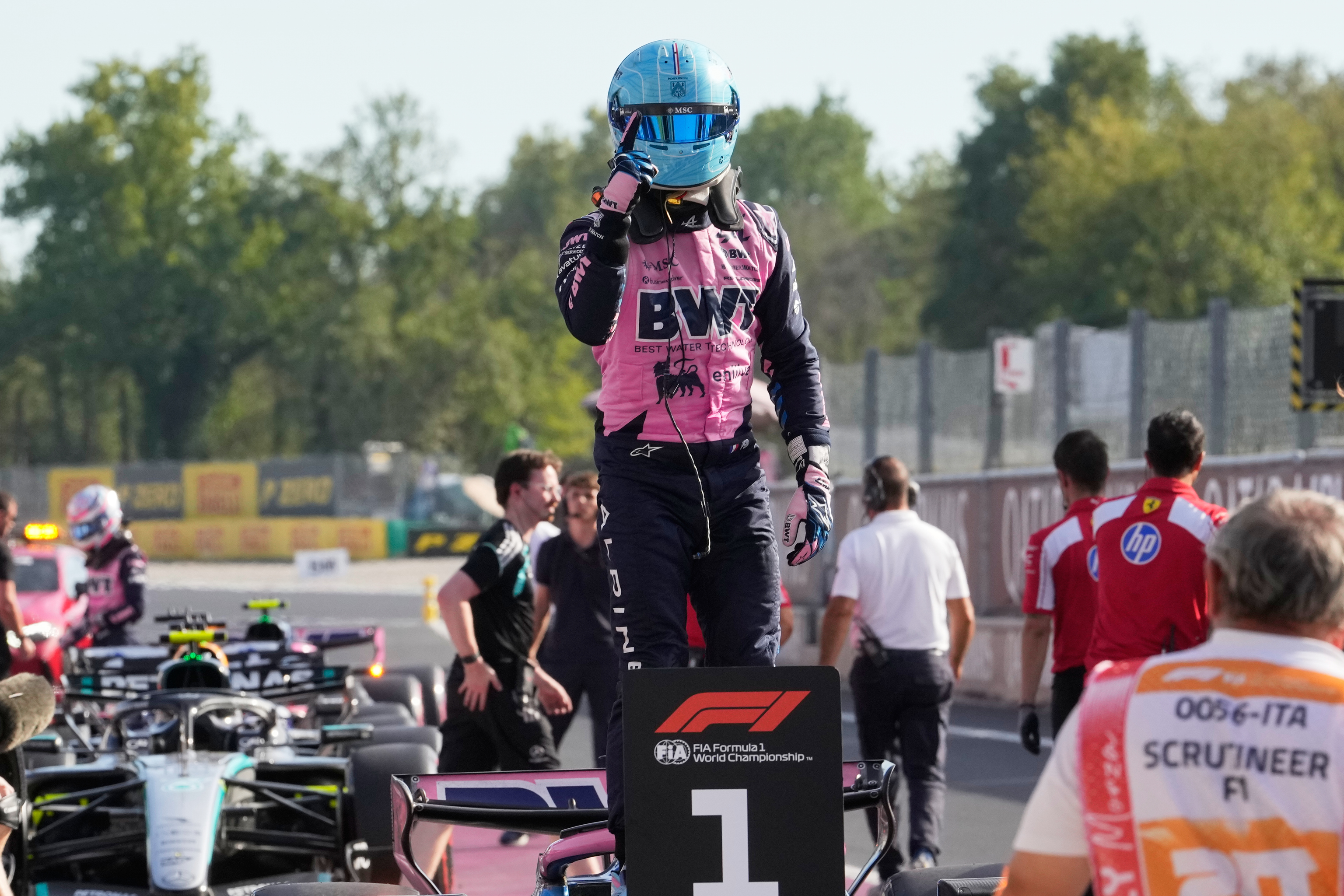 El francés Pierre Gasly, con Alpine, logra la pole position en el GP de Italia