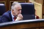 Ángel Víctor Torres mantiene que las carpas en el puerto de Ceuta son "temporales": "Cuanto antes los filiemos antes serán devueltos"