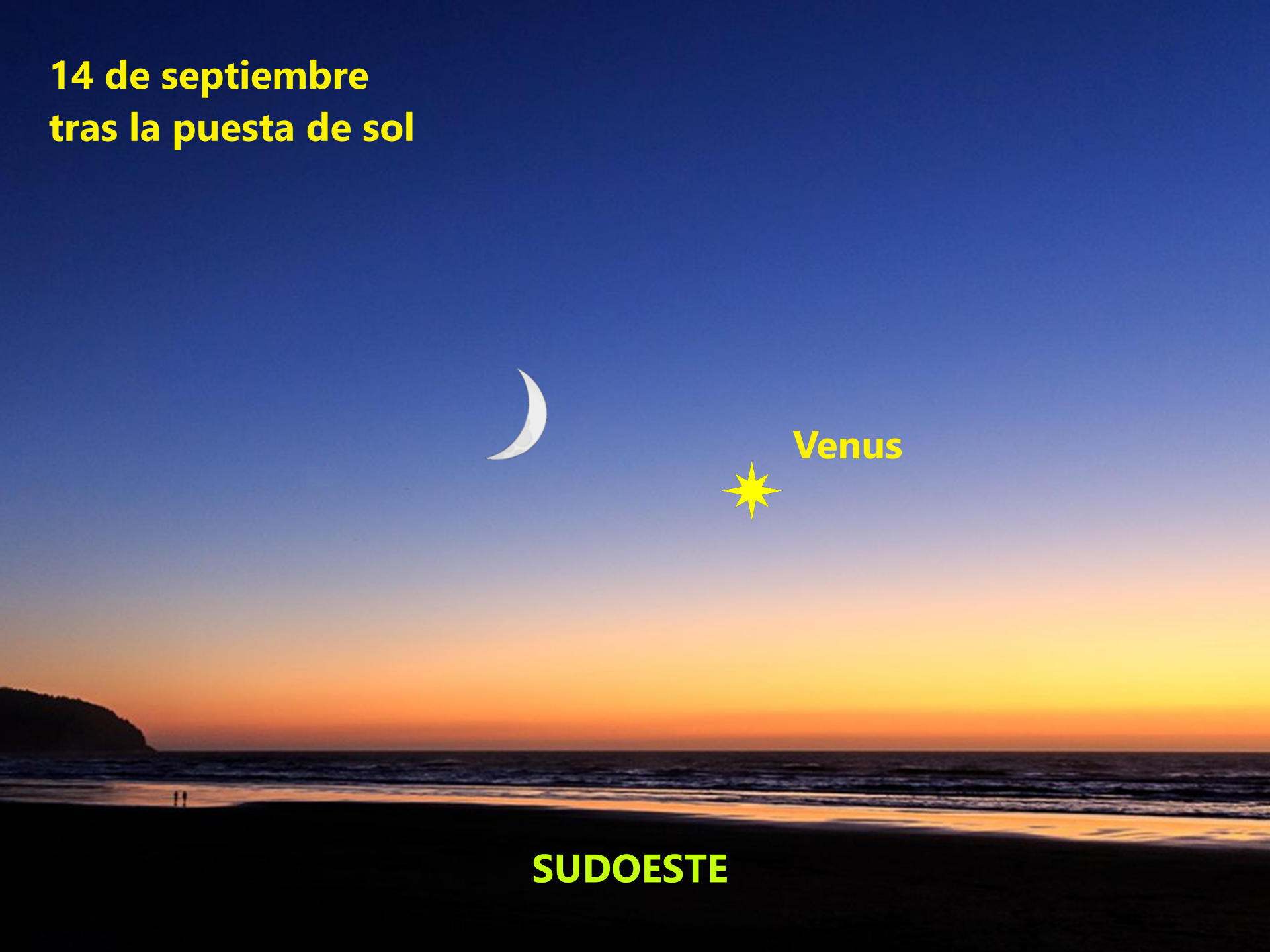 Venus se despide esta tarde con una conjunción con la Luna