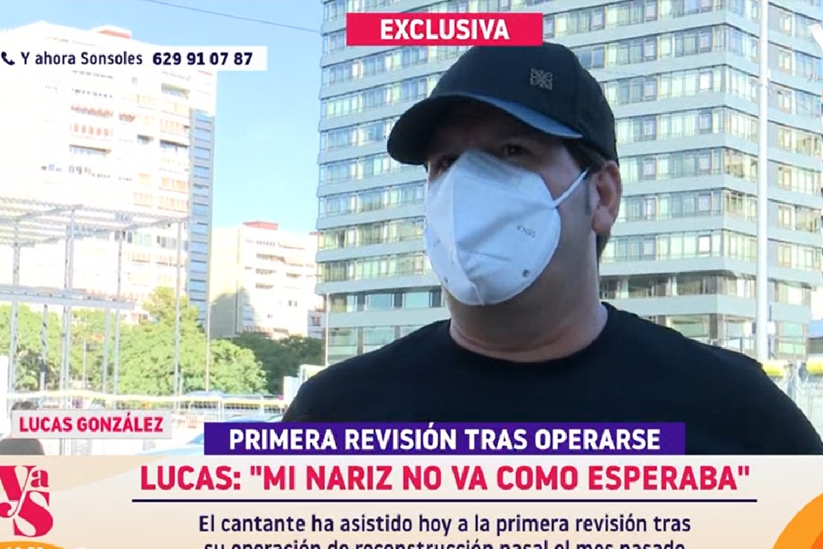 Lucas cuenta cómo marcha la evolución de su nariz: "Me veo que tengo perfil, que antes no tenía"