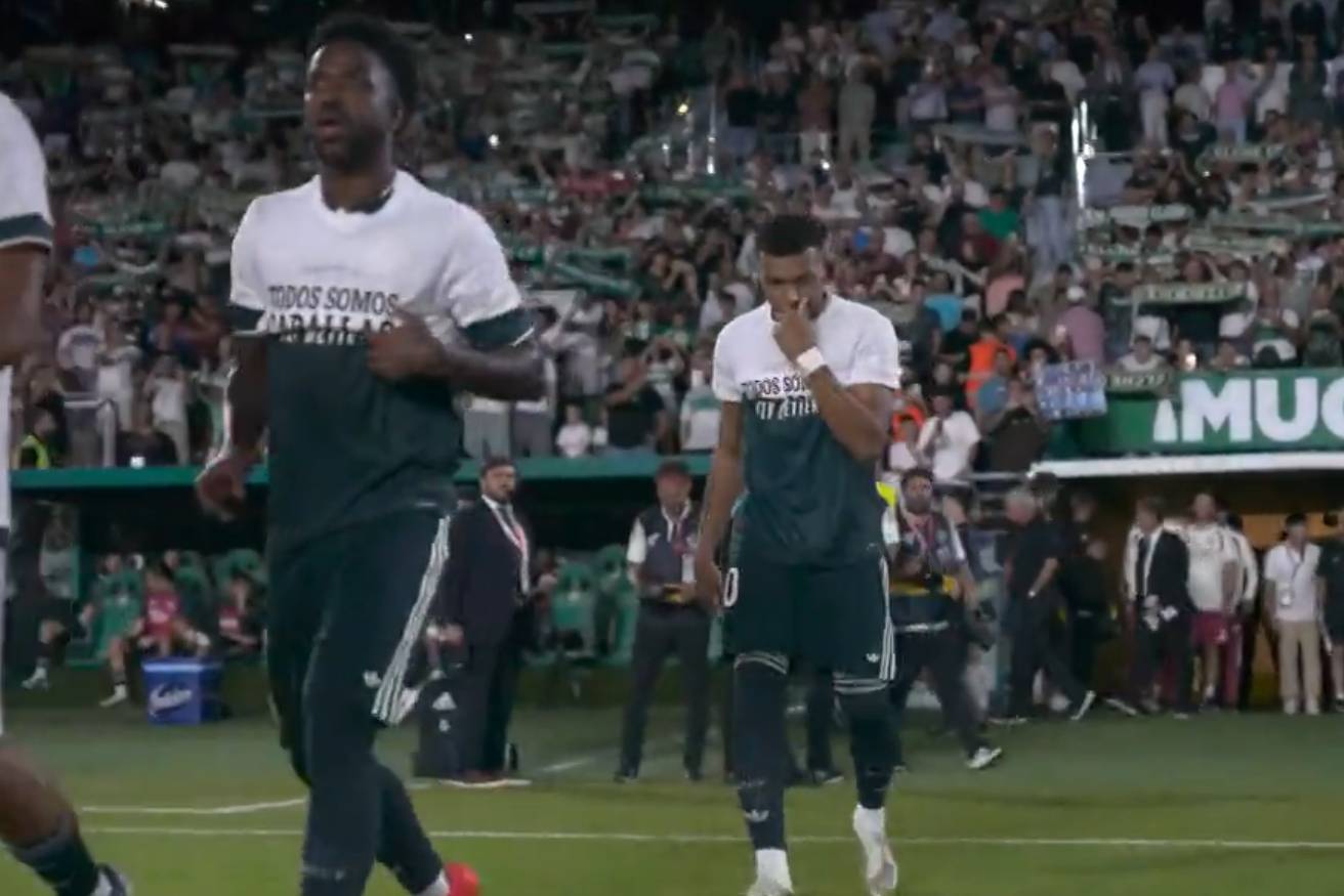 Duras críticas a Mbappe, Konaté y Vinícius por no mostrar entero el mensaje de apoyo a Ceuta en sus camisetas: "Dio vergüenza ajena"