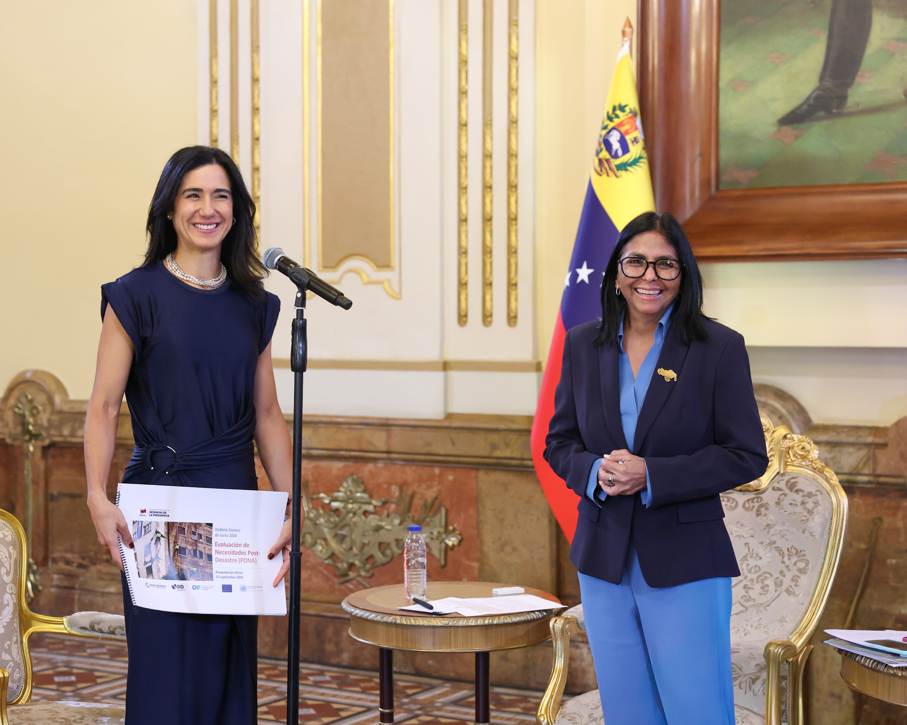 Trump pretende reunirse con Delcy Rodríguez durante la Asamblea de la ONU