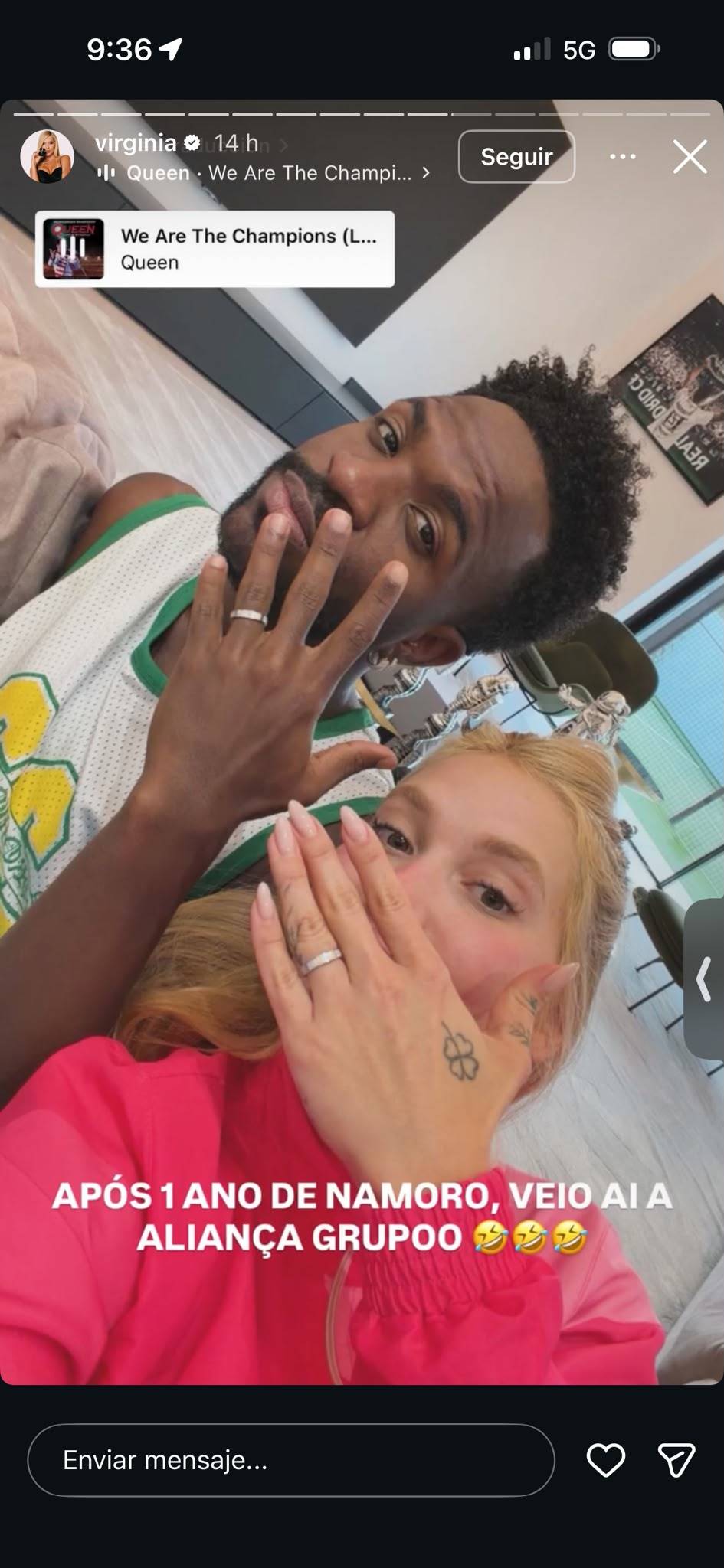 Vinicius regala una alianza a Virginia Fonseca, ¿boda a la vista?