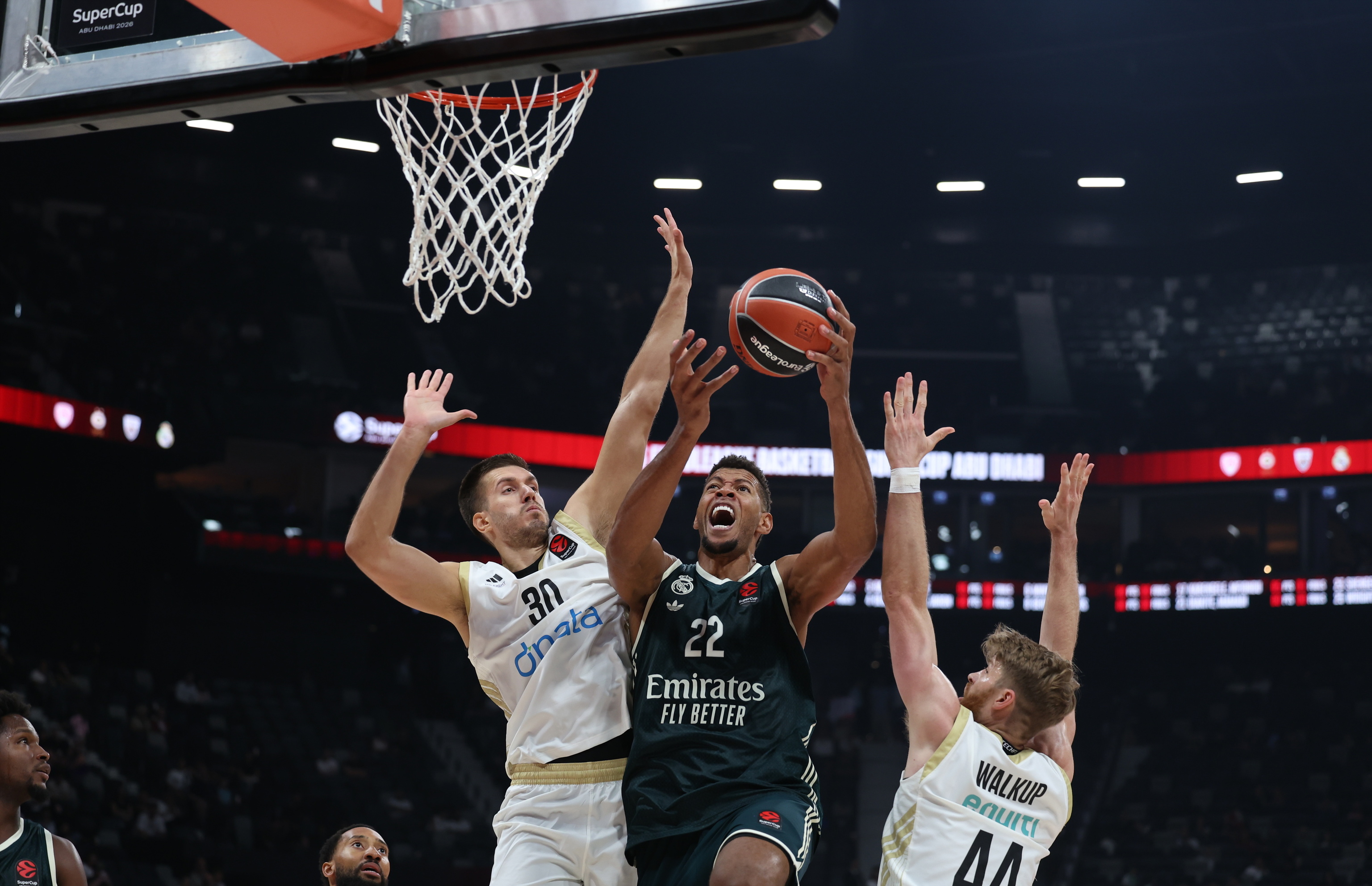 Remontada, prórroga, Tavares y los destellos de Luwawu-Cabarrot para el primer paso del Madrid de Pedro Martínez: jugará la final de la Supercopa contra el Olympiacos