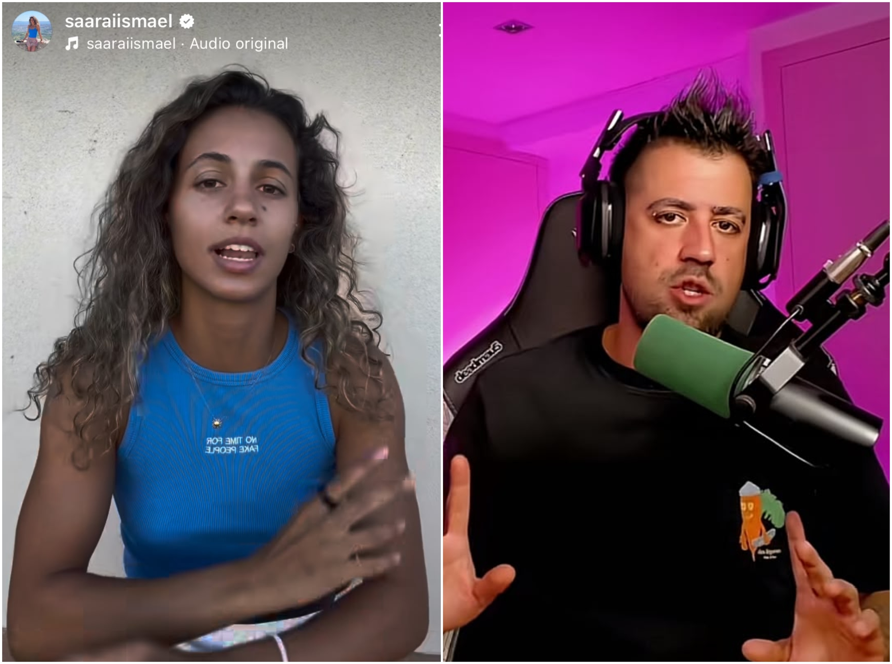 AuronPlay y Sara Ismael, los treitañeros motivos de la ruptura que revoluciona internet: "Por la mañana, pádel. Y para cenar, pádel"