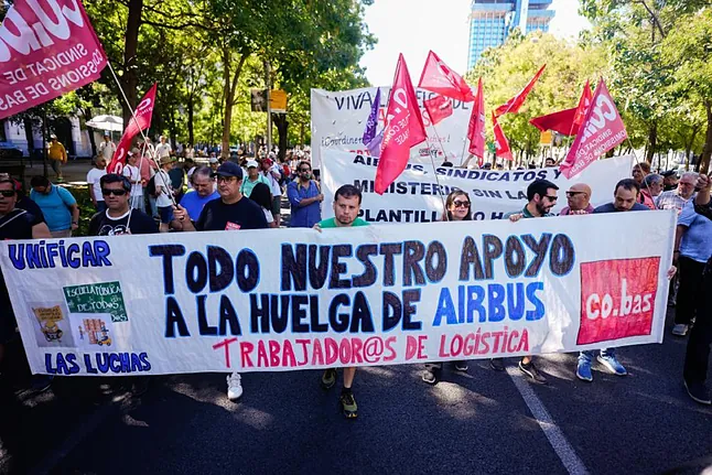 La votación sobre la huelga indefinida de Airbus será a finales de este mes