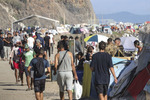 Hallan muerto a un inmigrante en un asentamiento ilegal cerca de la playa del Trampolín de Ceuta