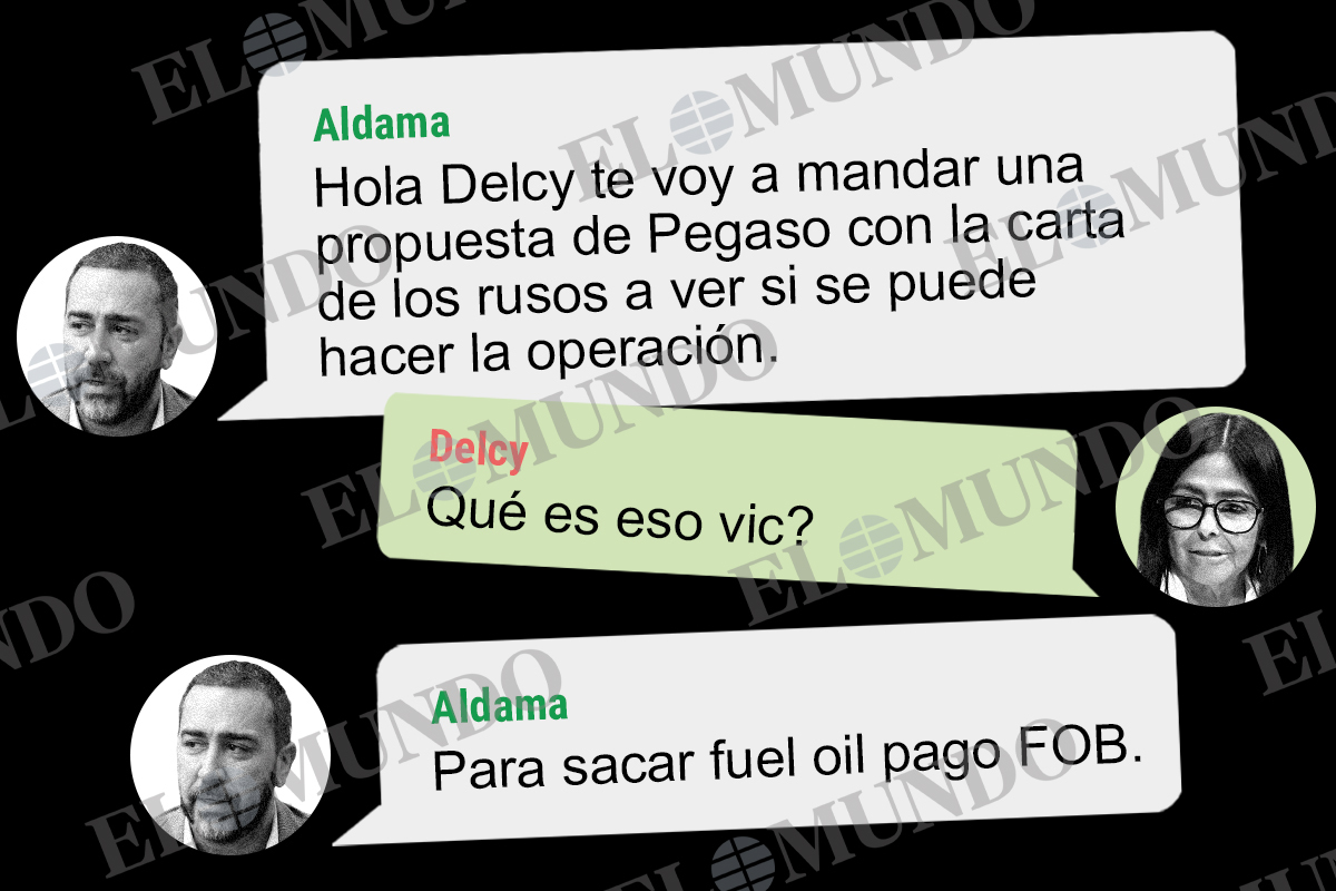 La Audiencia investiga cientos de mensajes de Delcy con Aldama negociando operaciones millonarias de petróleo en la causa de la financiación del PSOE