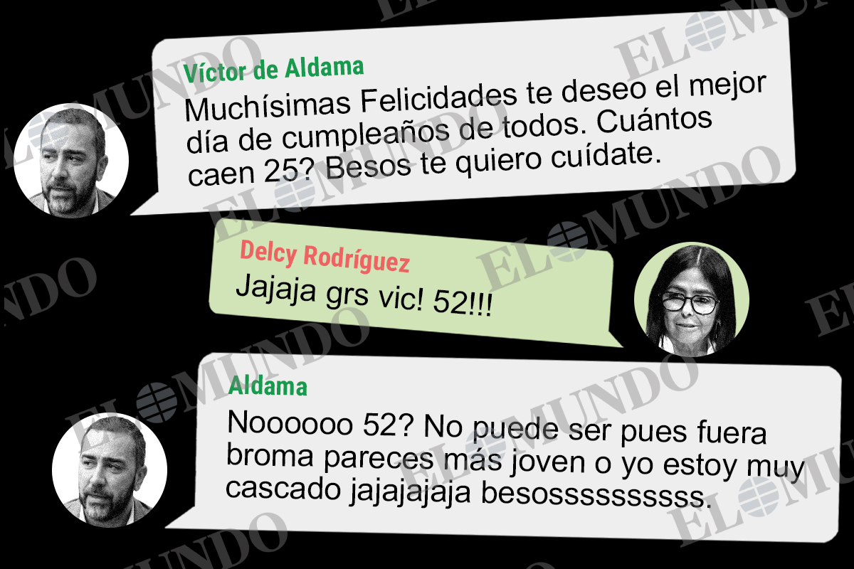 La estrechísima relación de Aldama con Delcy Rodríguez: "Chévere Vic"