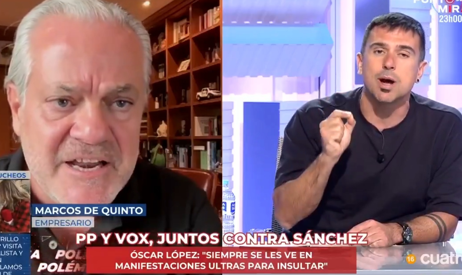 Marcos de Quinto y Ramón Espinar hacen saltar por los aires En boca de todos: "Fascista tu madre. ¡Imbécil! Estoy harto de los rojos de mierda como tú"