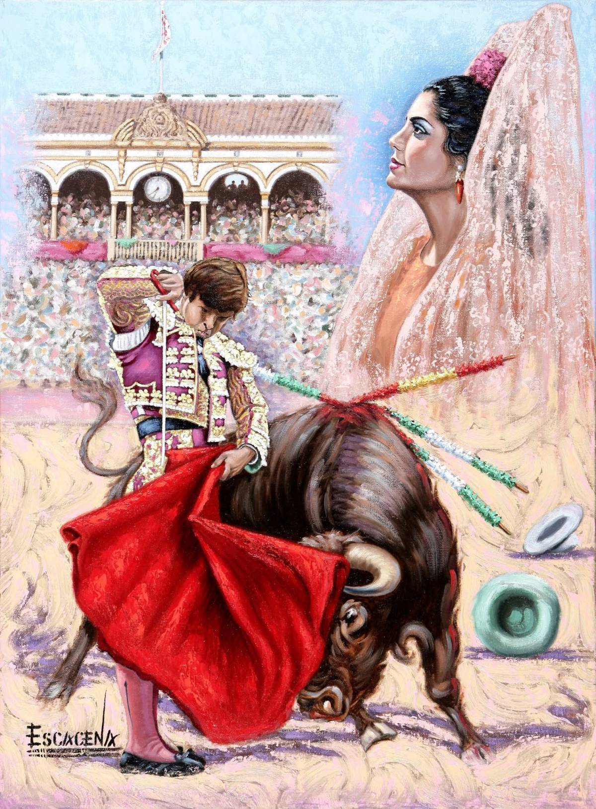 Muere el pintor sevillano Pedro Escacena, memoria visual del toreo y cartelista de trágica tarde de Paquirri en Pozoblanco