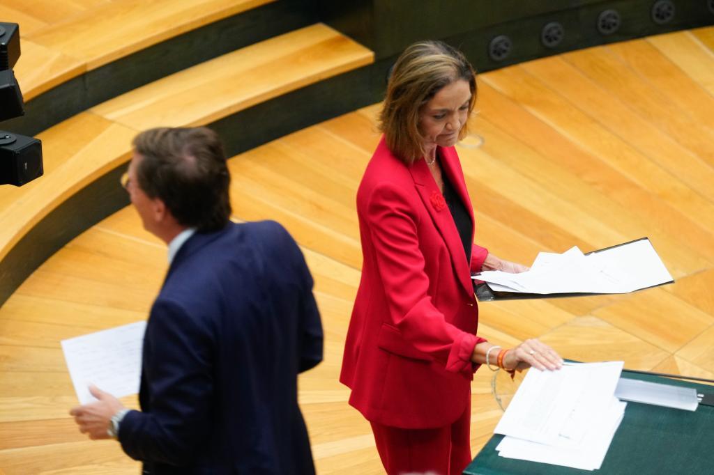 Y Maricarmen aterrizó en un Pleno de Cibeles con juego de sillas y pellizcos sobre la vivienda: "¡Señora Maroto, usted sí que es un fondo buitre!"