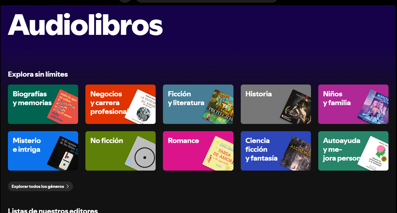 Spotify lanza los audiolibros en España y amplía su apuesta por el formato a más de 180 mercados