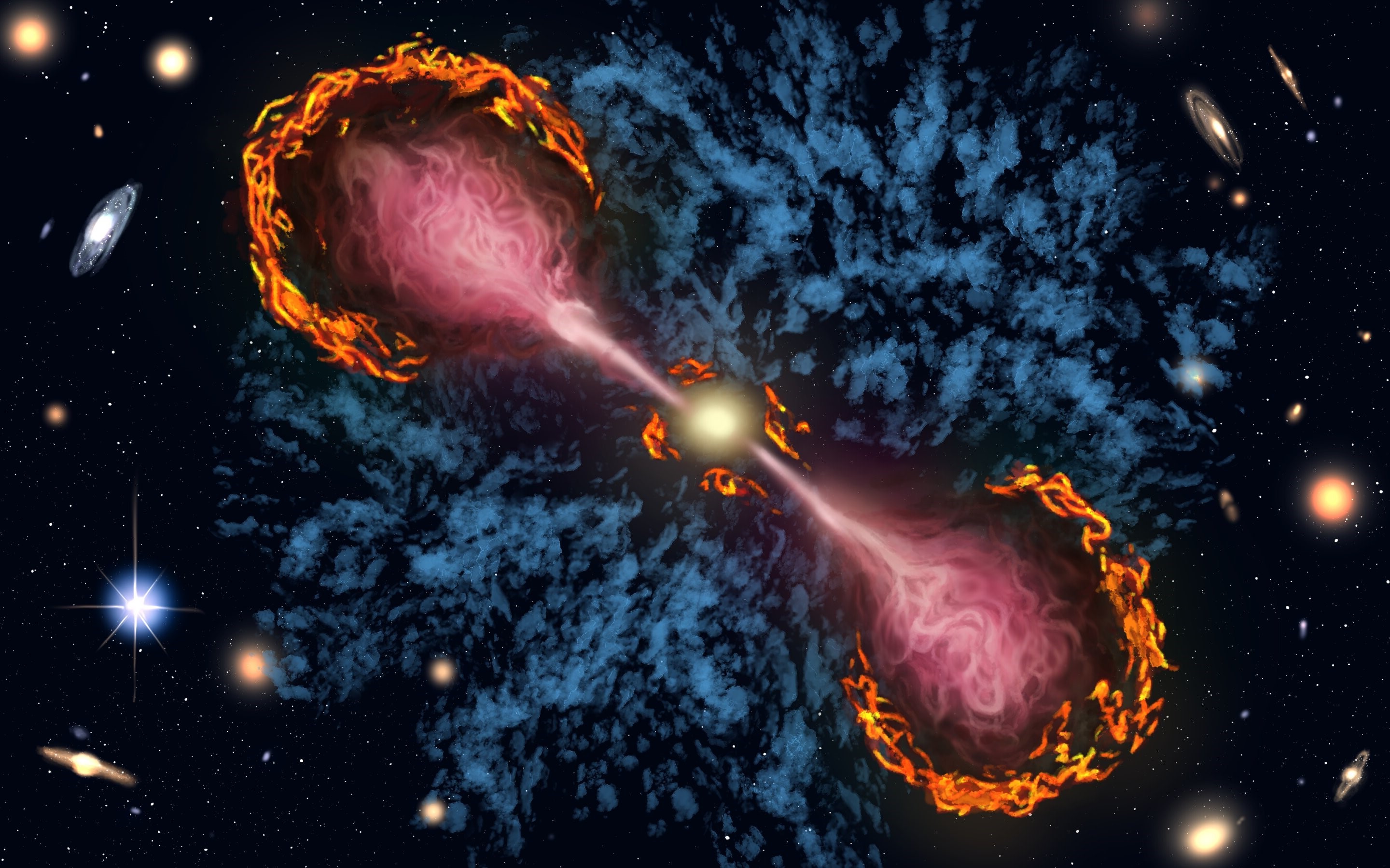 Los chorros de los agujeros negros podrían 'matar' a sus galaxias