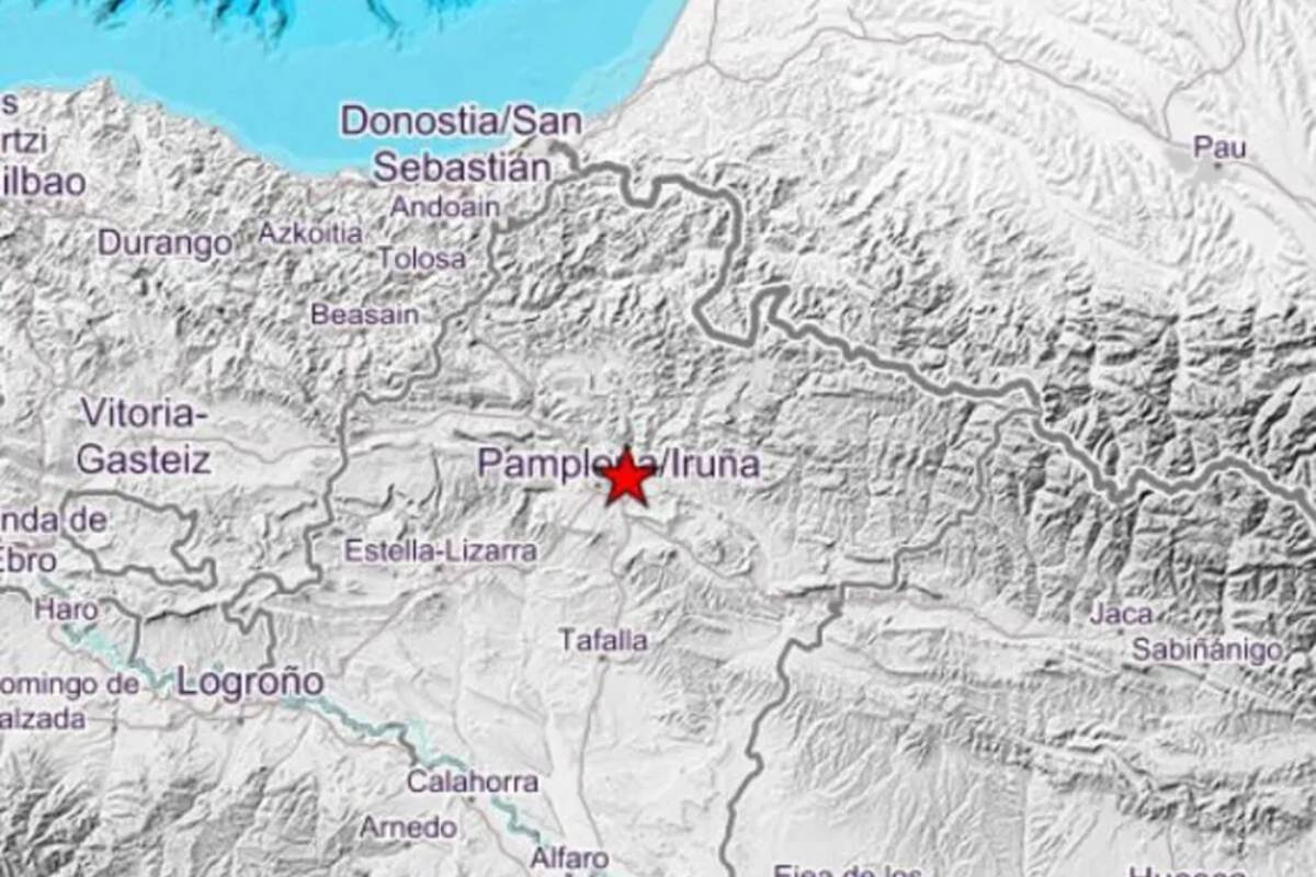 Un terremoto de magnitud 3.6 hace temblar la Comarca de Pamplona