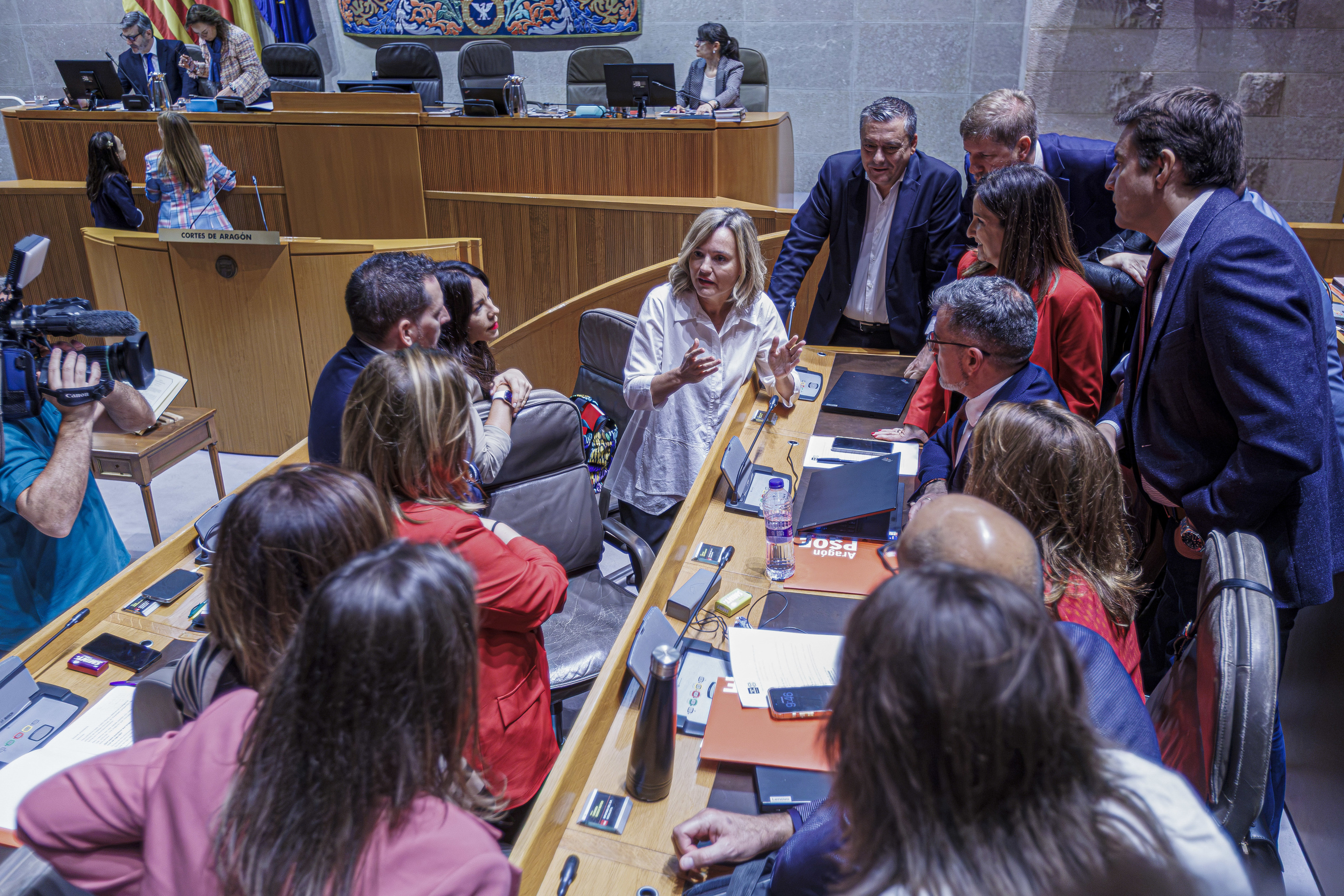 El PSOE solicita un informe sobre la actuación de la presidenta de las Cortes de Aragón en el minuto de silencio por Maricarmen