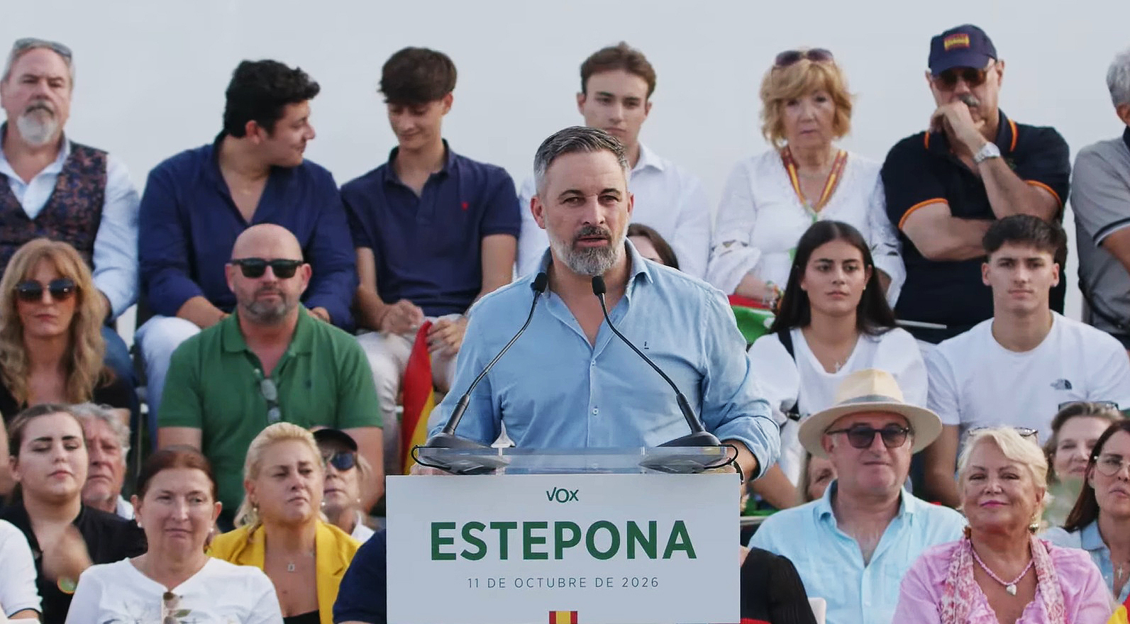 Abascal pide calma ante las provocaciones desde Estepona, pero alerta contra el "gobierno más sucio": "No os fieis de una sola encuesta"