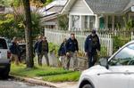 The Department of Homeland Security raids the home of the congresswoman most targeted by Trump three weeks before the elections