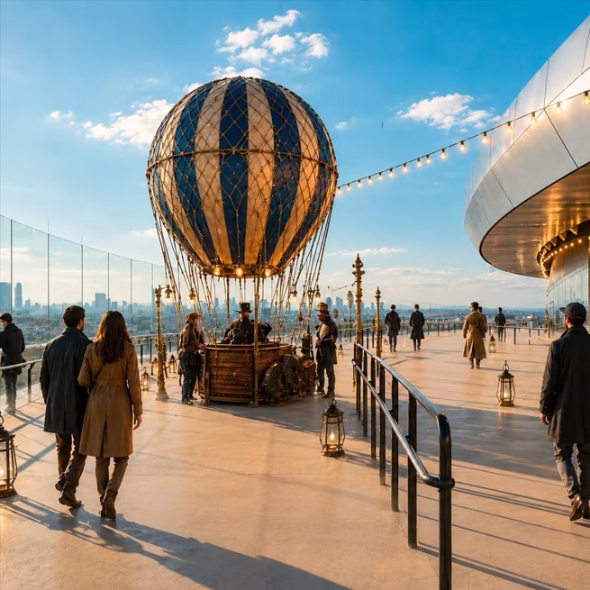 Kurios, lo último del Circo del Sol en el cielo... del Bernabéu