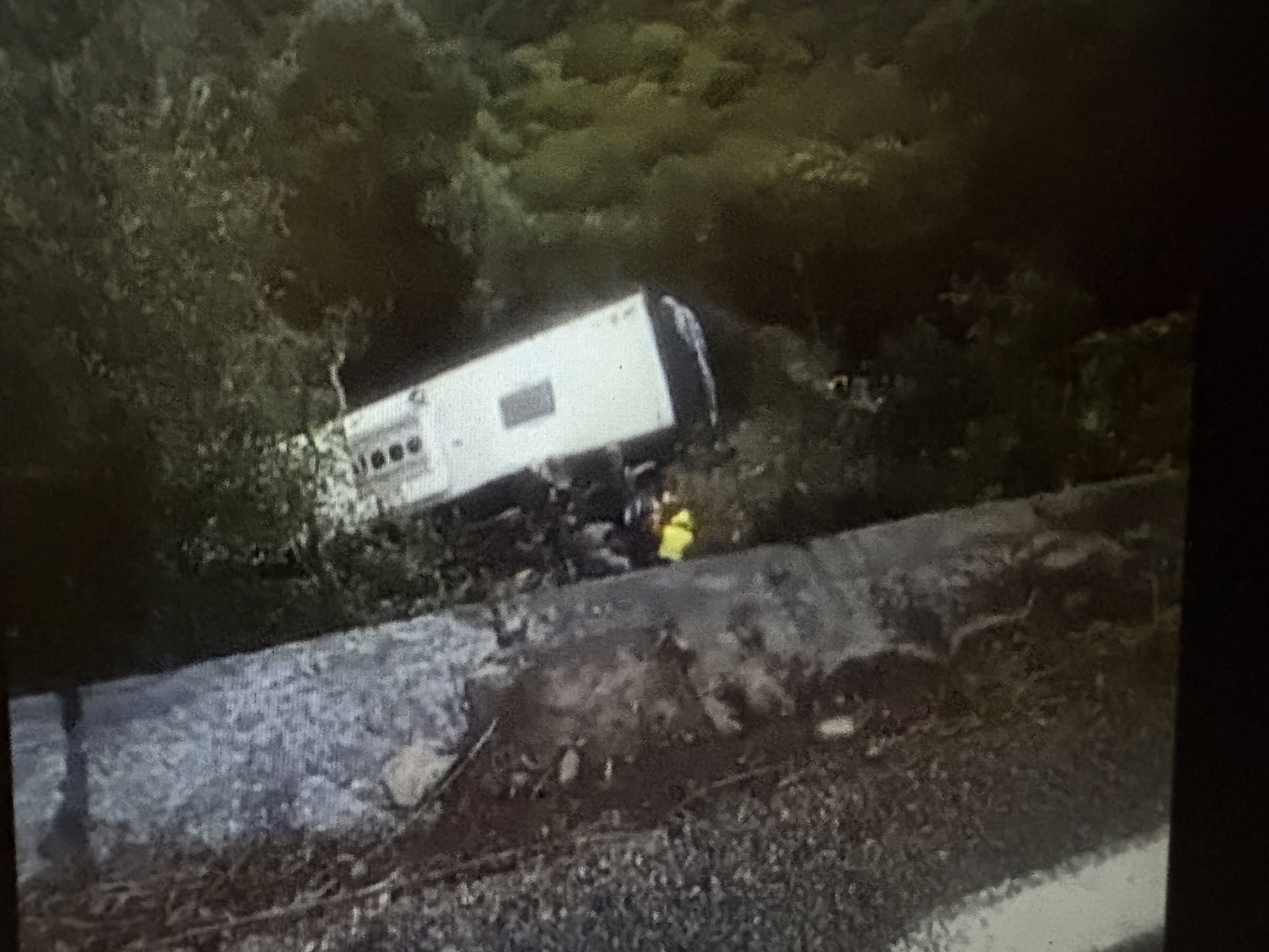 El accidente de un autocar y un turismo en el Montseny (Barcelona) provoca veinte heridos graves