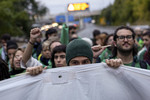 Insólito 'encierro' por la huelga educativa en Rivas: concejales y sindicalistas convocan una protesta sin docentes del centro