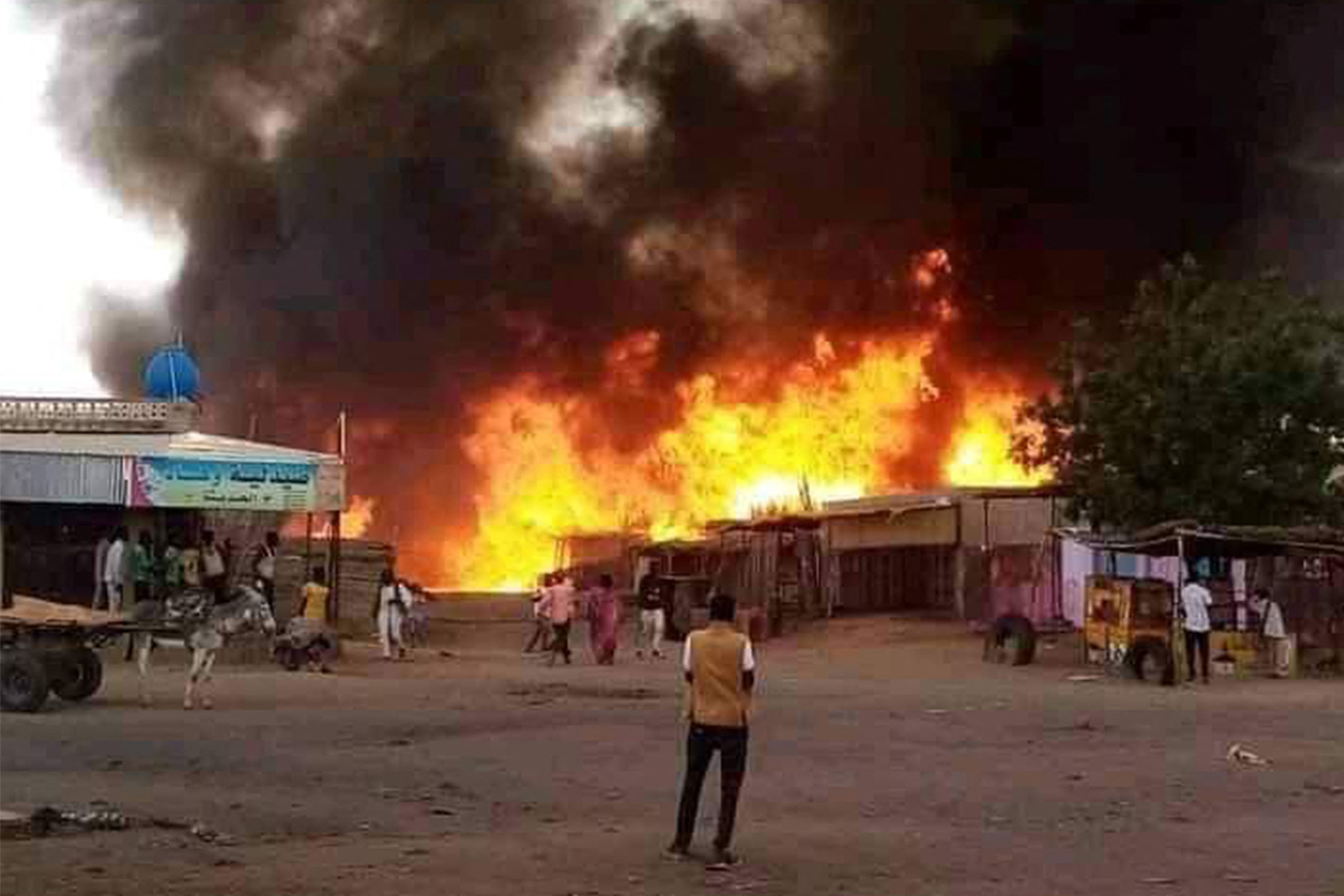 Al menos 21 muertos y 40 heridos en un ataque con drones contra el mercado de Nyala en Sudán