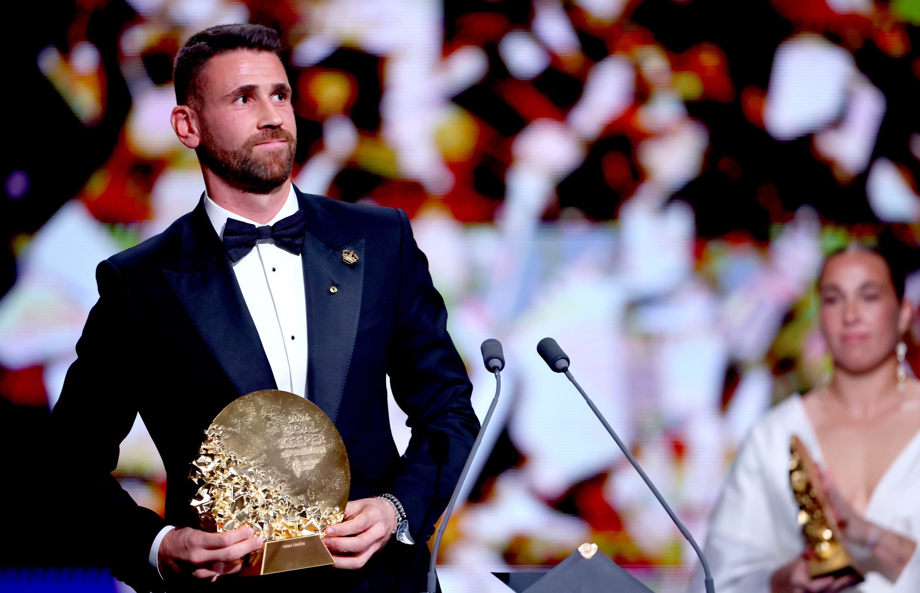 El emotivo discurso de Unai Simón, mejor portero de la temporada en la gala del Balón de Oro: "Ha sido uno de los veranos más bonitos de nuestra vida"
