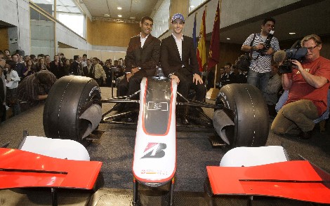 Los pilotos de Hispania, Bruno Senna y Karun Chandhok