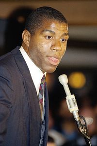 Magic Johnson anuncia su retirada, el 7 de noviembre de 1991.