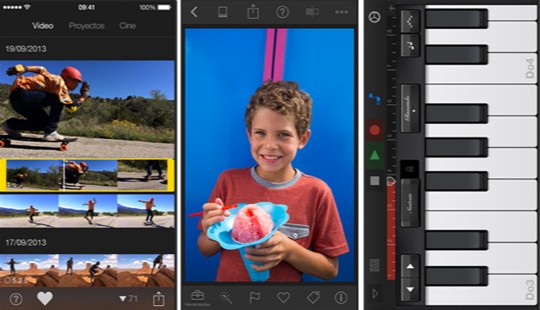 Suite creative de Apple, 'iMovie', 'iPhoto' y 'GarageBand' 