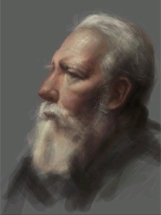 Uno de los retratos de David Kassan realizados con el iPad
