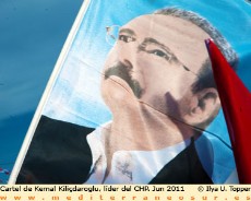 Cartel con el retrato de Kemal Kilicdaroglu. CHP. Foto: Ilya U. Topper