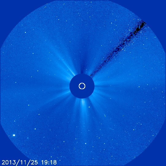 El coronógrafo del SOHO observa la corona solar. la última imagen.