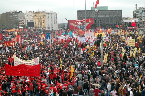 La plaza de Taksim en Estambul, el 1 de mayo de 2011. Foto: I.U.T.