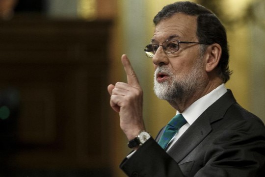 Mariano Rajoy durante la moción de censura. Alberto Di Lolli.