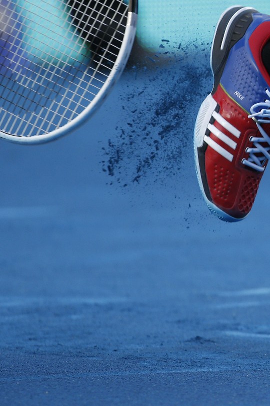Pista azul del Máster de Tenis de Madrid