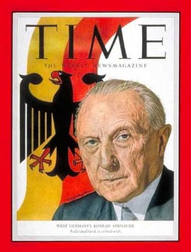 Adenauer, en la portada de Time (31 de agosto de 1953). 