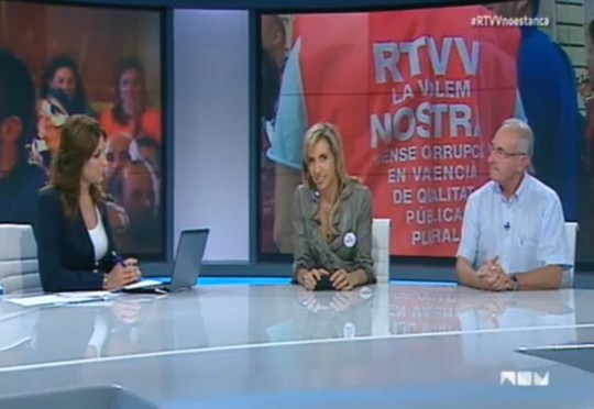 Programa especial contra el cierre en la televisión valenciana. / RTVV 
