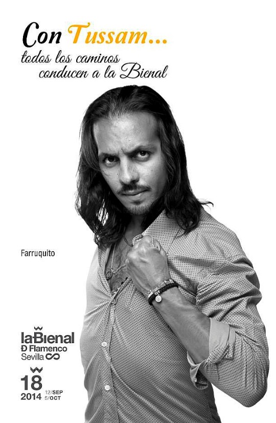 Farruquito, en los carteles oficiales de la Bienal de Sevilla/EL MUNDO